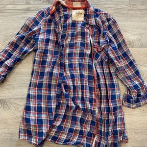 Hollister plaid shirt